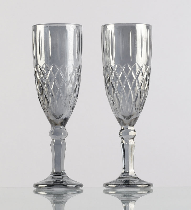 Tinted Tall Goblet- Grey