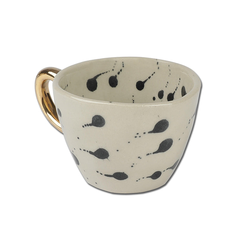 Ceramic Bohemic BW Stroke Cups - The Decor Mart 
