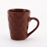 Ceramic Flowy Red Mug Set  Of 6 - The Decor Mart 