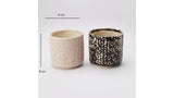 The Decor Mart Tiny Well Textured Handcrafted  Ceramic Planter - Set Of 2 - The Decor Mart 