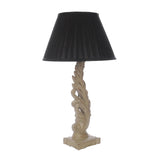 The Decor Mart Intricately Carved Antique Table Lamp With Shades (Includes Bulb) - The Decor Mart 