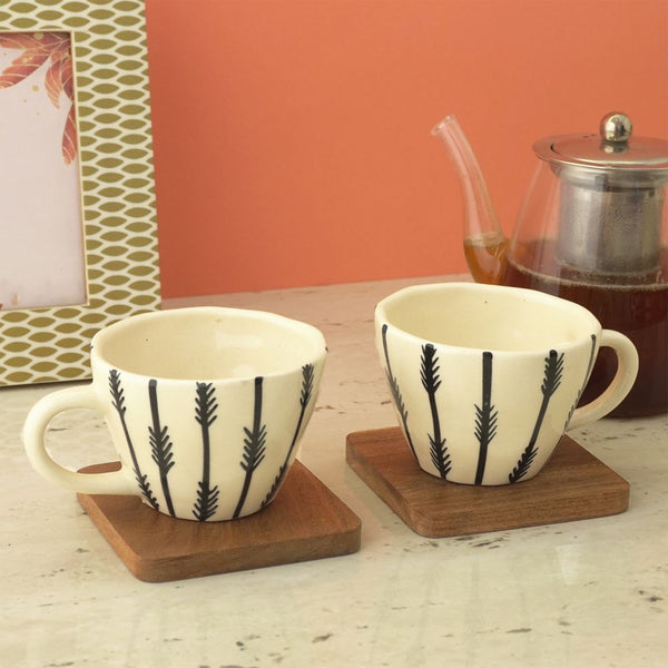 Ceramic Bohemic Arrow Cup- Set of 2