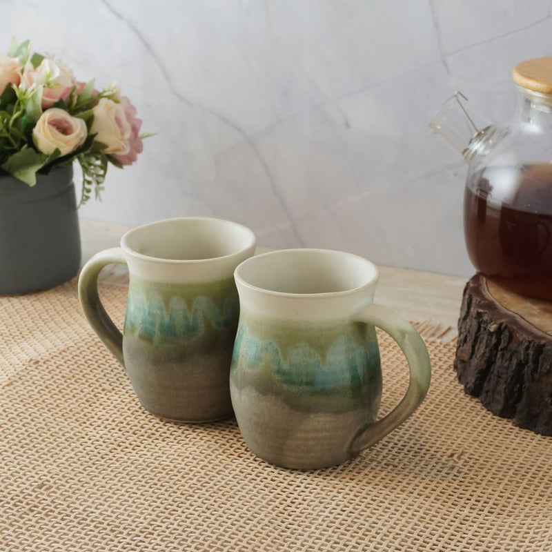 Tripple Tone Ceramic Mug- Set of 4