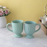 Royal Green Ceramic Mug- Set of 2