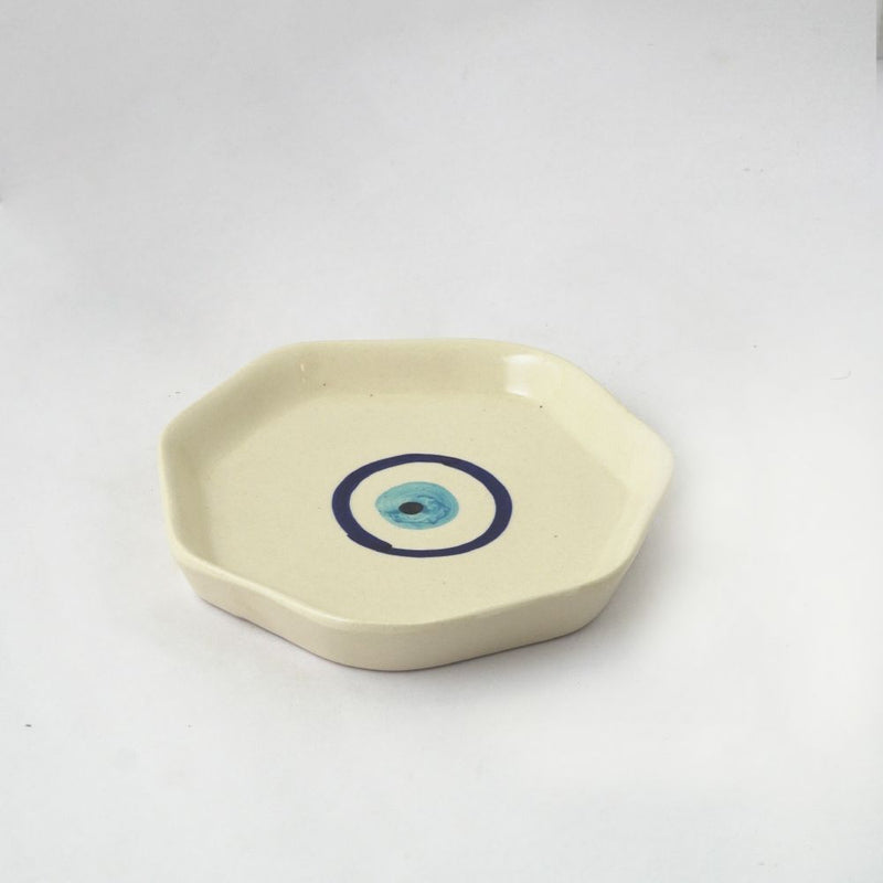 Evil Eye Ceramic Small Platter