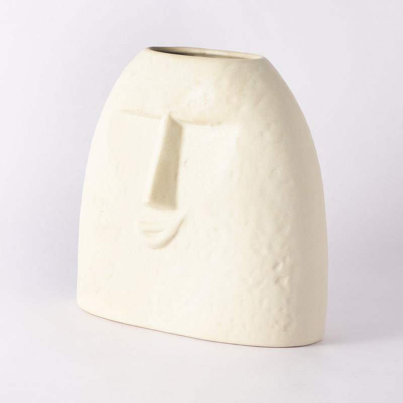 Ceramic Smirk Vase (Medium)