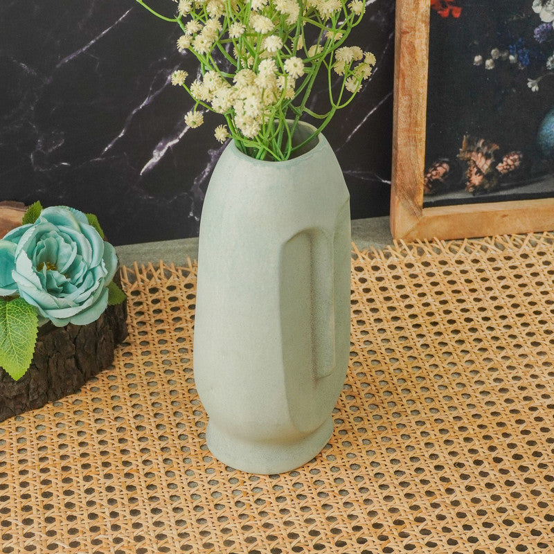 Ceramic Face Vase- Blue