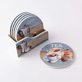 Graphic Tea Coaster - Set of 6 - The Decor Mart 