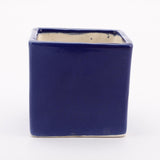 Ceramic Square Pot- Blue (Set of 2) - The Decor Mart 