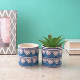 Worli Art Ceramic Planter- Set of 2