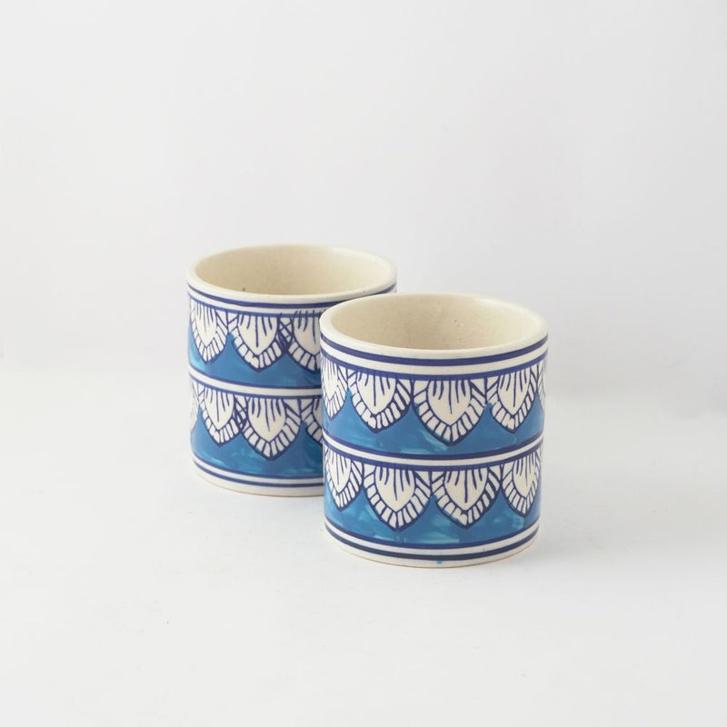 Worli Art Ceramic Planter- Set of 2